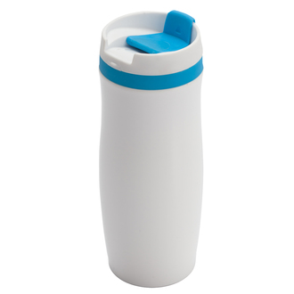 R08336 - 390 ml Viki insulated mug, blue/white 