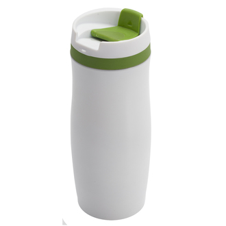 R08336 - 390 ml Viki insulated mug, green/white 