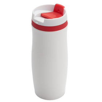 R08336 - 390 ml Viki insulated mug, red/white 