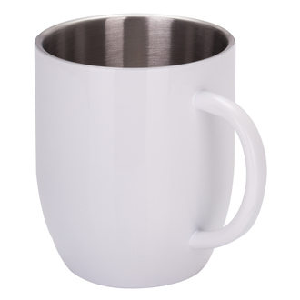 R08343 - 350 ml Day steel mug, white 