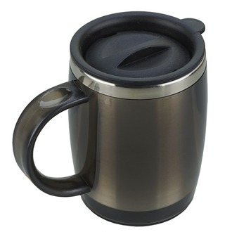 R08368 - 400ml Barrel insulated mug, graphite 