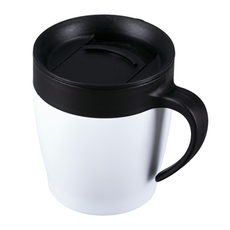 R08427 - 350 ml Chillout steel mug, white 
