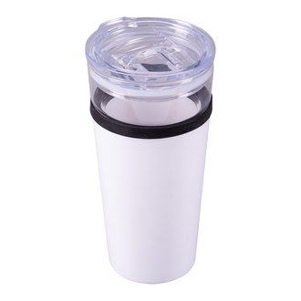 R08431 - Alpena glass mug 400 ml, white 