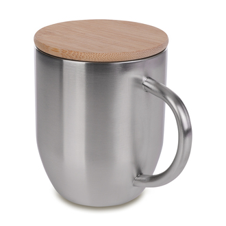 R08481 - 350 ml Maloy steel mug, silver 