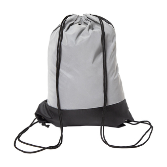 R08703 - Flash drawstring backpack, silver 
