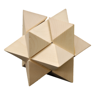 R08823 - Star puzzle, ecru 