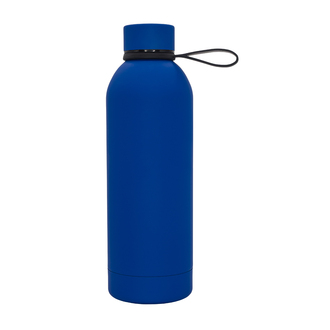 R08993 - 500 ml Mendoza Duo thermal bottle with handle, dark blue 