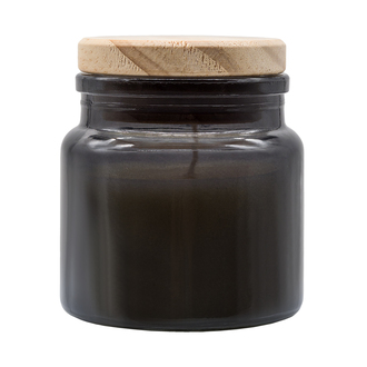 R17379 - Lemora scented candle in glass, graphite 