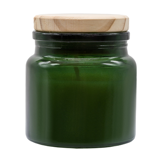 R17379 - Lemora scented candle in glass, dark green 