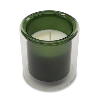 R17380 - Glasen scented candle in glass, dark green 