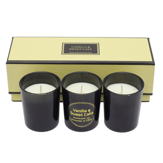 R17478 - Scented candle set, beige 