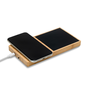R22113 - Valais wireless charger with a cup warmer, beige 
