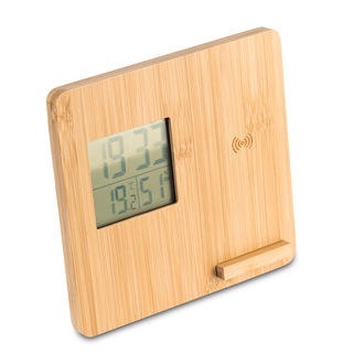 R22114 - Hixon weather station with wireless charger, beige 