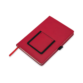 R64248 - Eibar notepad with phone pocket, red 