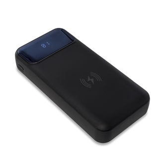 R64385 - Supremi 20000 mAh power bank with wireless charger, black 