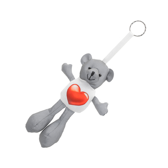 R73034 - Teddly keyring, white 