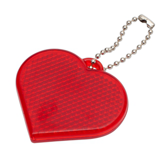 R73162 - Heart Reflect keyring, red 
