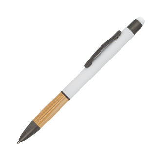 R73447 - Kanuri aluminum ballpen, white 