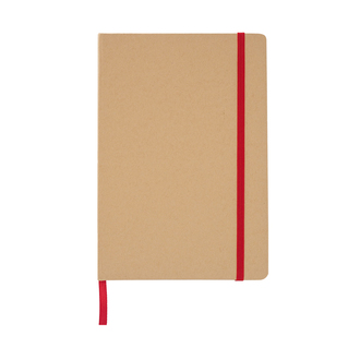 R73635 - Simply 145x210/80p squared notepad, red 