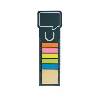 R73670 - Bookmark with ruler, dark green 