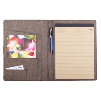 R73736 - Trieste A4 conference folder, brown 