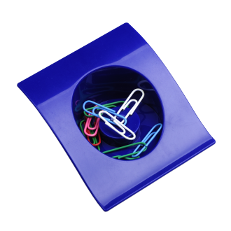 R74020 - Clip-It paper clip holder, blue 