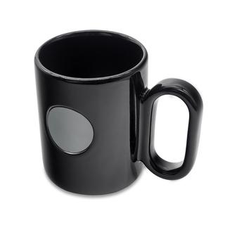 R85307 - 480 ml Pery ceramic mug, black 