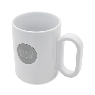 R85307 - 480 ml Pery ceramic mug, white 