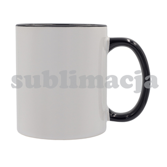 R85319 - 330 ml Gaeta mug with sublimation coating, black 