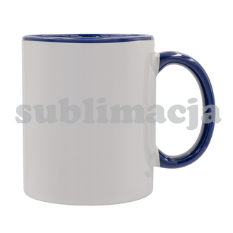 R85319 - 330 ml Gaeta mug with sublimation coating, dark blue 