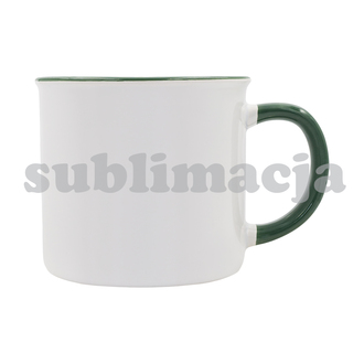 R85320 - 400 ml Ars mug with sublimation coating, dark green 