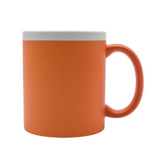 R85326 - 350 ml Velutti ceramic mug, orange 
