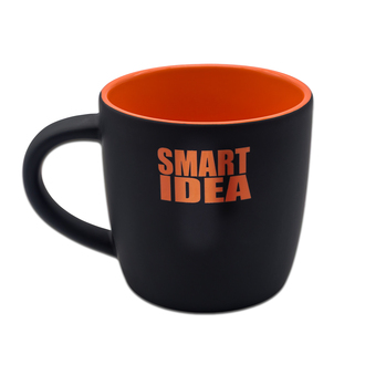 R85327 - 345 ml Esla ceramic mug, orange 