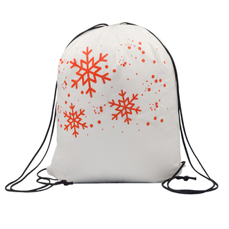 X91031 - Glitter christmas gift bag, white 