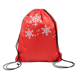 X91031 - Glitter christmas gift bag, red 