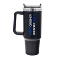 R08177.02 - 900 ml Memphis vacuum mug, black 