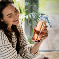 R08232.00 - Azure glass water bottle 500 ml, colorless 