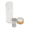 R08234.00 - 420 ml Celle glass bottle with infuser, colorless 