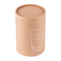 R08278.04 - 350 ml Stylish glass cup in an eco tube, blue 