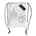 R08690.06 - White Line backpack with crayons, white 