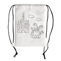 R08690.06 - White Line backpack with crayons, white 