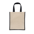 R08932.02 - Fibra cotton bag with jute, black 