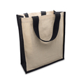 R08932.02 - Fibra cotton bag with jute, black 