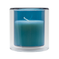 R17380.04 - Glasen scented candle in glass, blue 