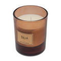 R17417.10 - Silia candle in a wooden box, brown 