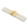 R17464.06 - Biella set of 2 long beeswax candles, white 