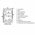 R17498.01.A - Credit card-shaped multitool, silver 