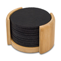 R17685.02 - Mazzo RPET felt coaster set, black 