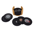 R17685.02 - Mazzo RPET felt coaster set, black 