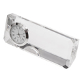 R22186.00 - Crisitalino paperweight with clock, colorless 